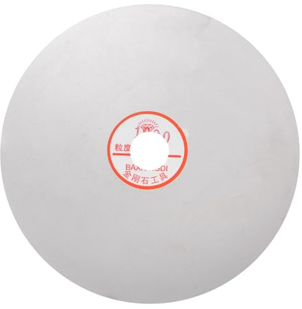 sourcing map Diamond Sanding Grinding Disc, 8-Inch (200mm) Grit 1000 1 Arbor Hole, Flat Lap Disk Polishing Discs Abrasive Wheel for Gemstone Tile Porcelain Glass Stone Metal