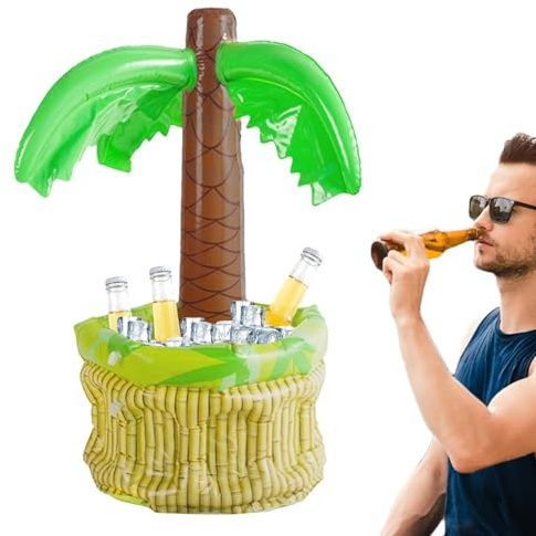 Refroidisseur de cactus gonflable, seau à glace de piscine gonflable | Refroidisseur de boissons gonflable au bord de la piscine d'été - Refroidisseur de récipients pour boissons et fruits, pour pisci
