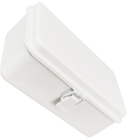 Uonlytech Vintage Weiße Metallbox Mit Schloss Multifunktionale Werkzeugkiste Aus Abschließbare Aufbewahrungsbox Für Büro Und Zuhause Großer Stauraum Für Notizen Und Büroartikel