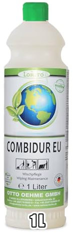 Lorito Combidur Wischpflege Kozentrat 1 L Bodenreiniger flüssig - Nachhaltige Bodenpflege mit EU-Ecolabel, Öko-Oberflächenreiniger für Parkett, Laminat, Holzboden & Fliesen, Made in Germany