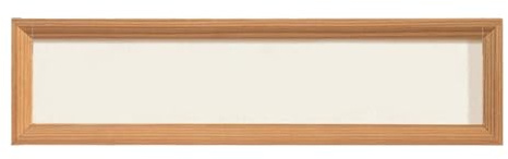 LOVIVER Marco de Pintura de Madera, Marco de Arte de Madera, Montaje en Pared de Fotos de Mesa, Marco panorámico para decoración del hogar, Dormitorio, Color Madera, 10.5 Cm X 32 Cm