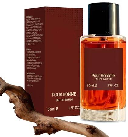 Sandalwood Perfume for Men, Sandelholz Parfüm für Männer, Long Lasting Fragrance für Sandelholz Parfüm, Eleganter Duft für Besondere Anlässe (50ML)