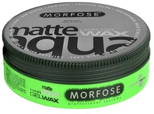 Morfose Matte Aqua Hair Styling Wax Cire coiffante 175 ml – Tenue forte et brillance – Cire capillaire à base d'eau pour des styles flexibles – Facile à laver – Cire coiffante unisexe