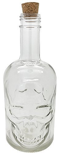 Pacific Giftware Decantador de cristal con diseño de calavera de 30 onzas