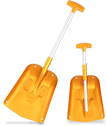 AceCamp® Schneeschaufel [65,5cm] - für Camping, Garten und Outdoor - Faltbarer Spaten - Spaten Garten - Schaufel für den Winter - Sparten - Schaufel Garten - Klappspaten - Klappschaufel - Aluminium