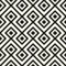 Geometric Black and White Cushioned Vinyl Flooring Sheet Lino Tile Effect Anti Slip Bathroom Kitchen Flooring 2m & 3m Width (Cairo, 2m x 2m)