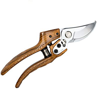 Professional Sharp Pruners, Garden Pruners, Tree Trimmers Secateurs, Bypass Pruning Shears, Secateurs, Hand Pruner, Garden Shears, Gardening Shears Clippers for Plants, Gardening Cutter (Wood Grain)