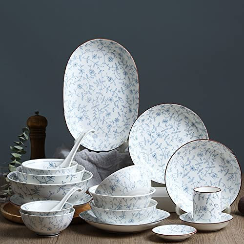 Juegos Combinados de porcelanaJuego de vajilla de cerámica,Juegos de vajilla,Juegos de tazones y Platos de Porcelana