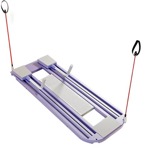 COMFOLIVING Pilates Reformer Für Zuhause, Liegestützbrett Für Männer | 4-in-1 Reformer Pilates Maschine Übungsbrett Mit Spannseil | Reformer Pilates Maschine Set Faltbarer Pilates Reformer
