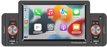 Auto MP5-Player PNI Clementine 9555 1DIN Display 5 Zoll 4 x 50W, Bluetooth, UKW-Radio, Carplay, RDS-Funktion