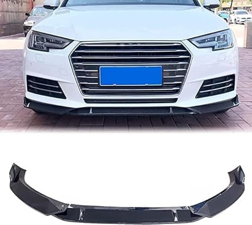 Auto Frontspoiler für Audi A4 B9 Limousine 2017 2018,Frontstoßstange Lippe Spoiler Protector Splitter Kit,Kratzfest Anti Kollisionsschutz Chin Spoiler Auto Zubehör