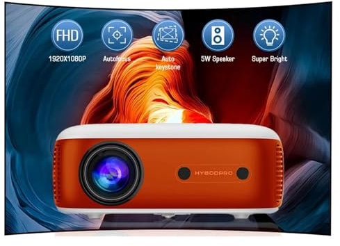HY800 PRO Netflix Officiellt Licensierad Android 13-projektor Med 1080P 500ANSI Prime Video YouTube WIFi BT5.2 Portable