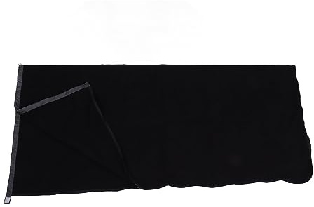 Keenso Sleeping Bag Liner Super Thick Fleece Soft Blanket for Camping Travel -backpacks, Cozy and Durable, for Hiking and Traveling, Gray (Black)