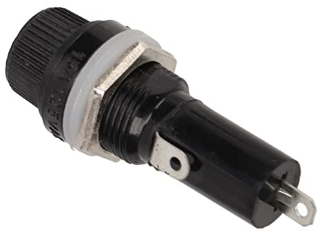 Srliya Soporte de Fusibles de 50 Piezas Buena Capacidad de Alta Temperatura Resistencia de Alta Temperatura Panel Eléctrico de Torsión Montado para Automóviles 10A 250V