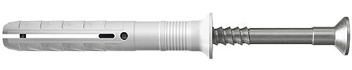 Fischer Tasselli a Percussione N 6x60/30 A2 con Vite a Chiodo Inox a Battere (50 Pz.)