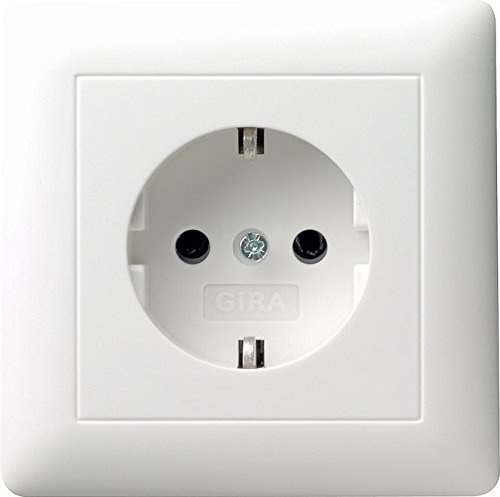 1x GIRA 0 44.003 SCHUKO-Steckdose Vollplatte Standard 55 reinweiß glänzend