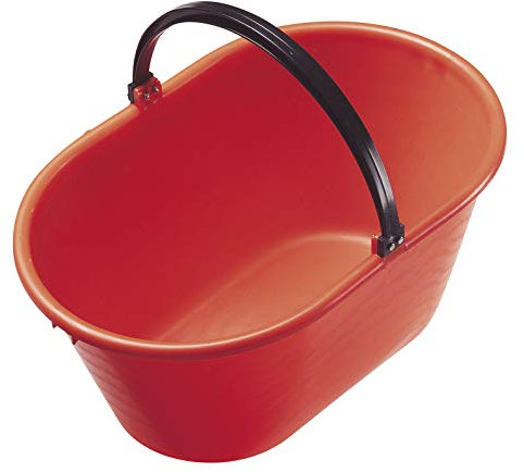 Mobil Plastic Cesto Ovale Alimentare - Raccolta UVA Vendemmia - in plastica con Manico 20 Litri Arancione