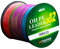 LPATTERN Angelschnur- 1000M 12-Fach PE Angeln Geflochtene Schnüre, 1000M-Bunt, 1.5#/0.20mm/17.7kg