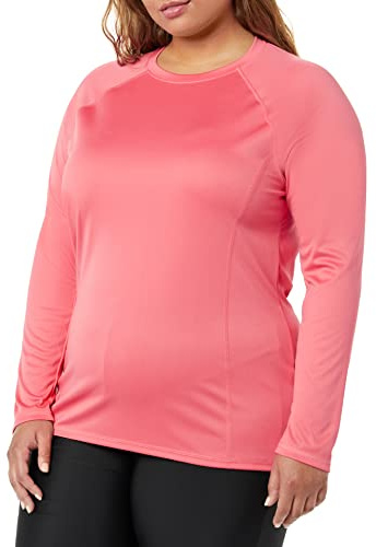 Amazon Essentials Damen Rash Guard Langarm, Korallenrosa, 42