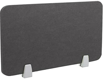 Icegrey Freistehender Filz Akustik Schreibtischteiler, Dark Grey, 50x40cm | Akustik Trenn-Wand für Schreibtisch, akustischer Schreibtischteiler Reduzieren Sie Lärm und visuelle Ablenkungen