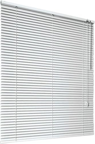 HSYLYM Aluminum Venetian Blinds (65 * 130cm, White) | Blackout,Waterproof,Keeps Insects Out,Adjustable Light Filtering,Easy Installation,Removable and Reusable