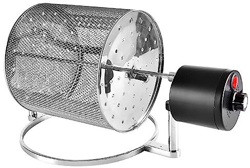 Electric Drum Type Coffee Roaster Machine, Stainless Steel Rollers, 600g/800g Capacity for Home Use Small Household Grains Beans Peanuts Nuts Coffee Beans Baking Machine M