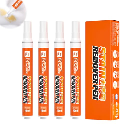 4 Pcs Instant Stain Remover Pens, Stain Remover Pen for Clothes, Multipurpose Wash Free Stain Remover Pens Travel Wash Quick Effect And Drying, Travel & Pocket Size