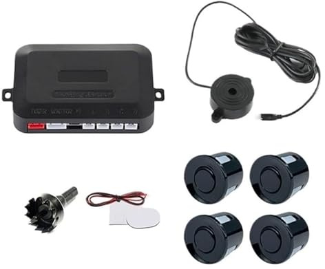 Sensori Parcheggio Kit Sensori Di Parcheggio Per Auto 4 Cicalino Indicatore Acustico Retromarcia Sonda Da 22 Mm 12 V