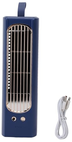 Ventilador de Torre de 10,6 Pulgadas, Ventilador Personal oscilante silencioso USB para Interior, batería de 3000mAh, Oficina en casa