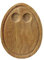 apollo THE HOUSEWARES BRAND Breakfast Board Egg Holder, Dippy Eggs, Hevea Wood, Size 18x24cm, Natural, Brown
