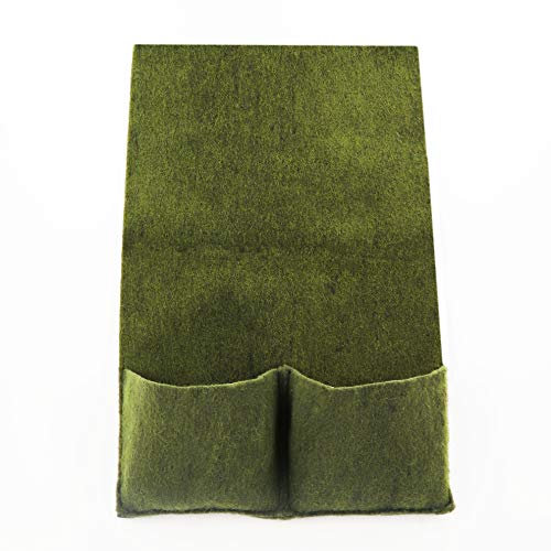 8 Aquagart Pﬂanztaschen 100 cm x 60 cm I Teich Ufermatte I Böschungsmatte für Teichumrandung I Teichpﬂanzmatte mit 2 Pﬂanztaschen I Böschungstasche Teich aus 100% PP-Gewebe I Gartenteich Zubehör