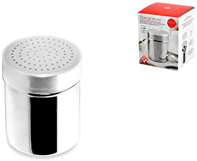 Home Spargicacao con Coperchio, Acciaio Inossidabile, Trasparente