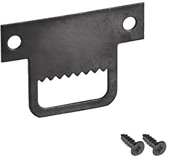 sourcing map Colgador de Cuadro con Dientes de Sierra - Doble Agujero con Tornillos para Colgar Cuadros 32 mm x 22 mm, 20 piezas | Agujeros dobles con tornillos para colgar marco