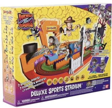 World of Zombies Playset Estadio Deportivo con Dos Figuras