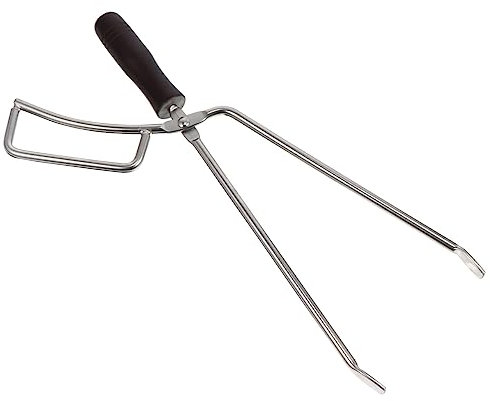 VANZACK Robuste Grillzange Verlängerte Holzkohleklemme Scheren-kochzange Ergonomischer Griff Grillwerkzeug Für Den Außenbereich
