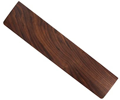 CAXUSD Ergonomische Handgelenkstütze aus Massivem Walnussholz 300x80mm mit Natürlicher Holzstruktur für Tastatur und Gaming im Homeoffice