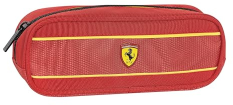 Ferrari Kids – Federmäppchen für die Schule, offizielles Ferrari, rechteckiges Federmäppchen für Kinder und Jungen, ideal zur Aufbewahrung von Schreibwaren, mit praktischem Reißverschluss, 22 x 8 x 7