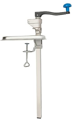 Apriscatole professionale da banco con manico ergonomico, professionale, per cucine domestiche e commerciali, altezza 38 cm