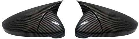 Auto Rückspiegel Kappe Abdeckung Für VW Für Golf 7 MK7 7,5 Für GTI Für GTD Für GTE R Für Touran 2013-2020 2 Stück Seitenflügel Rückspiegel Shell Cover Trim Autozubehör Tür Spiegelkappen(Carbon Look)