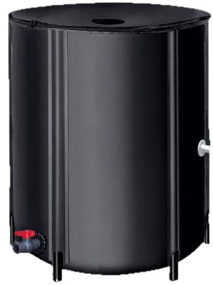 Tragbares Regenwassersammelsystem, Faltbare Regentonne Mit Wasserhahn, PVC-Gartentank Zur Wasserspeicherung Mit Filter, Überlaufset Und Platzsparender Regenwassersammler,1000L