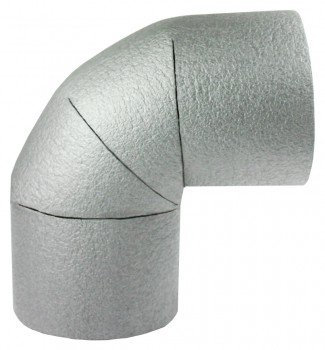 10 x Rohrisolierung, Bogen mit 18mm Durchmesser, 25mm Dämmung