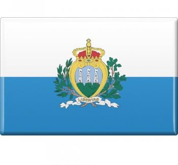 Kühlschrankmagnet - Länderflagge San Marino - Gr.ca. 8x5,5 cm - 37813 - Magnet