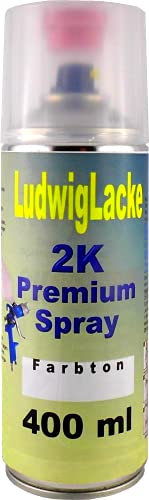 LudwigLacke RAL 9005 TIEFSCHWARZ 2K Premium Spray SEIDENMATT 400ml