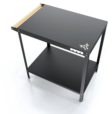 tuning-art GTB | Grilltisch | Beistelltisch | Outdoor | BBQ Servierwagen | 50 x 72 cm