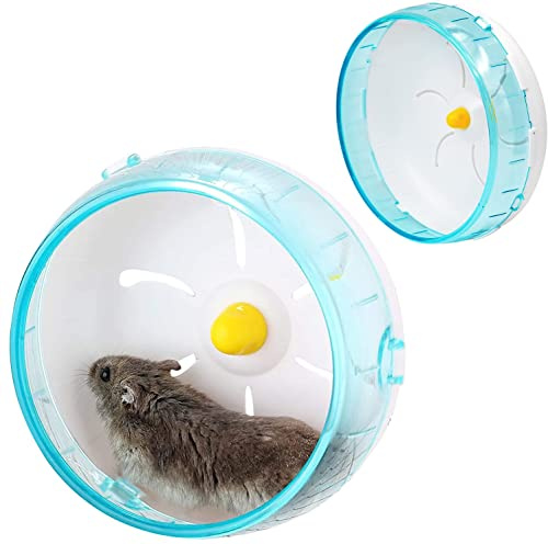 Norhogo Roue de hamster, roue d'exercice pour hamsters, gerbillis, souris ou autres petits animaux domestiques (bleu)
