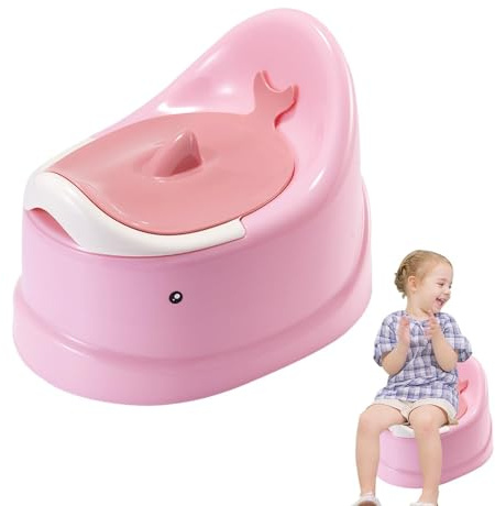 Töpfchen Für Kinder,Kinder Töpfchen Mit Ozeanwal -Muster,Babytopf WC,Tragbare Toilettentrainer-Toilette Kindertoilette,Lern Toilette Mit Rückenlehne, Babytoilette, Bequem, Rutschfest, Spritzwassergesc