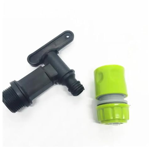 TYNXK Accessoires pour Tonneaux De Pluie Replacement IBC Barrel Water Butt Tap Rain Barrel Water Tank 3/4in Faucet Garden Water Barrel Water Tank Spout Valve Montage du Collecteur De Pluie(Style E)