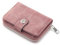 Porte-Monnaie Femme Moyen avec Porte-Cartes et Grande Poche à Monnaie zippée, Portefeuille Femme avec Blocage RFID, Rose