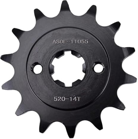 YUPPP Piñón delantero de 14 dientes compatible con Duke125 RC200 Duke200 RC125 RC200 2013-2021, cadena 520, engranaje de transmisión de motocicleta