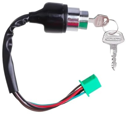 Interruttore Accensione Per Suzuki GN 125 Moto Interruttore Di Accensione Con Chiave A 6 Fili On/Off Accensioni moto